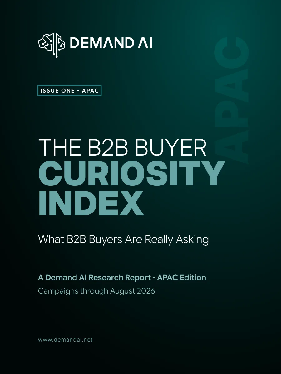 Cover of The B2B Buyer Curiosity Index, APAC Edition
